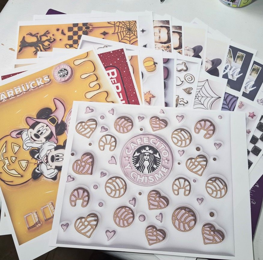 Tumbler Sublimation Transfers