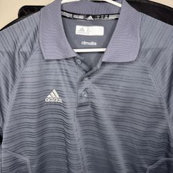 Adidas Men’s grey small polo shirt Climalite