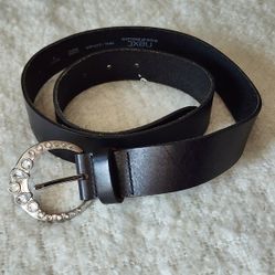 Next real leather statement belt color black