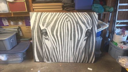Z Gallerie R. Atkins Zebra Canvas Art – HUGE 48” x 60”