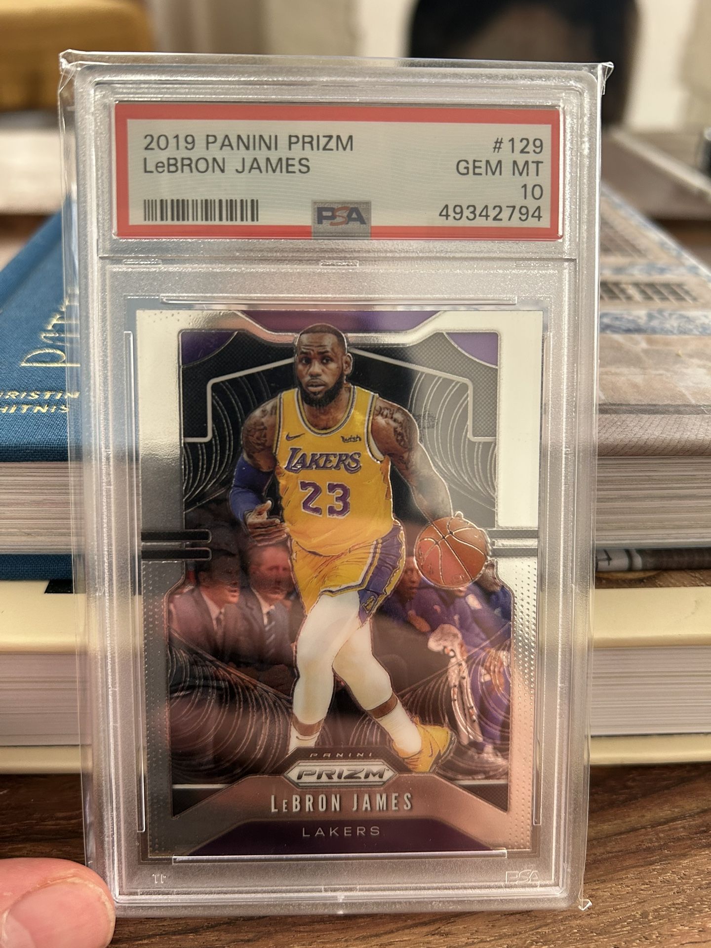 2019-20 Panini Prizm Silver LeBron James #129 PSA 10