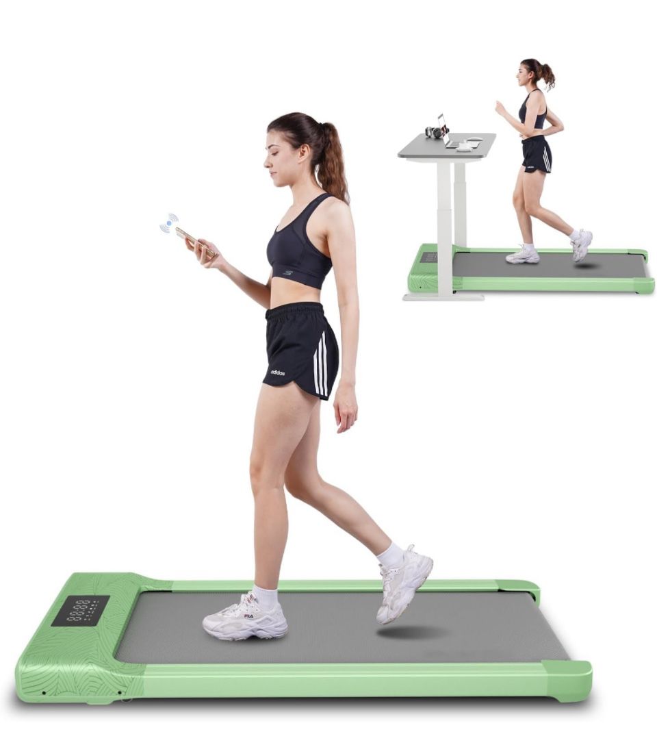 😀 Superun Under Desk Treadmill, Walking Pad, Portable Treadmill with Remote Control LED Display, Quiet Walking Jogging Machine