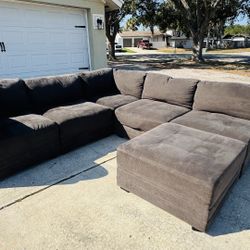 Comfortable Oversized Sectional With Storage Ottoman FREE SAME DAY DELIVERY