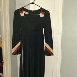 Phases Vintage Long Sleeve Maxi Dress