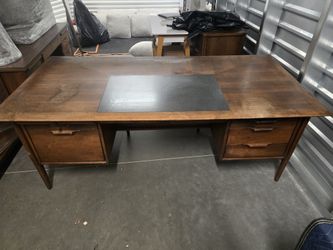 MCM Alma "Castilian" Walnut Executive Suite - Desk  - FAST SALE