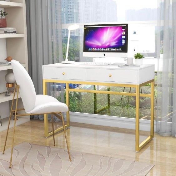 Multipurpose Desk With 2 Drawers/ Escritorio Con 2 Cajones / Multiusos