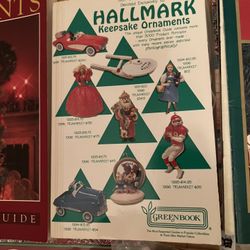 LOTS OF HALLMARK ORDAMENT BOOKS
