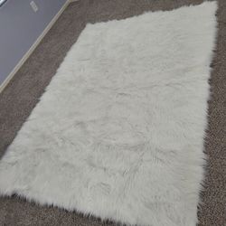 Area Rug (New) Soft Furry 5×7