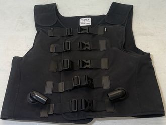 Hill-Rom The Vest Airway Clearance System Adult Large L Vest Only Black RARE