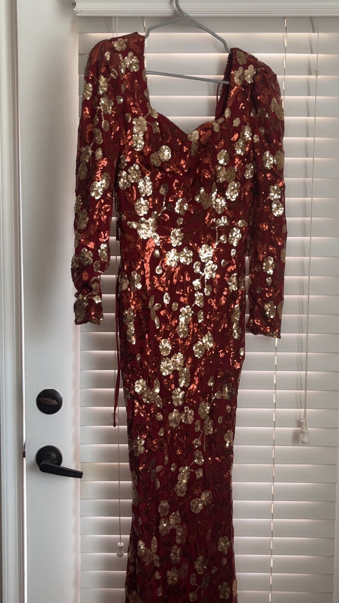 for Women Dress Women's Dress Contrast Sequin Floral Pattern Off Shoulder Floor Length Formal Dress