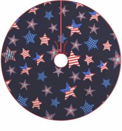48” Tree Skirt – Patriotic / Holiday Décor