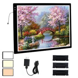 YINGWOND A1 Large Rechargeable Light Pad,Diamond Art Light Board #2527WY3