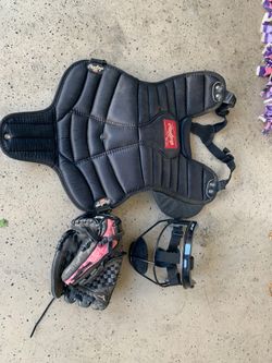 Girls softball gear- ages 7-9