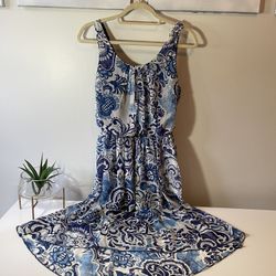 Blue paisely Dress
