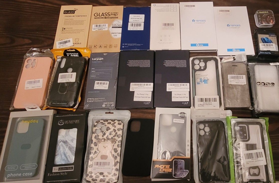 Phone Cases & Screen Protectors & Camera Screen Bundle