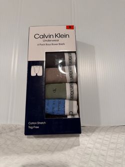 Calvin Klein Boys Boxer Briefs 6-Pack Size M