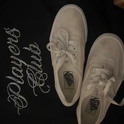 Vans all white size 6 1/2 in women’s