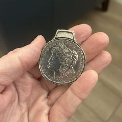 Rare 1921 Beckworth Morgan Silver Dollar Cigarette Lighter Silver Dollar Coins 2 I do not know if the lighter works or not
