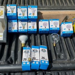 Light Bulbs- R14,G16.5,Par 30 50 Watt