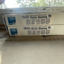 (4 )Rolls 4 Mil Rolls Of Clear Plastic 