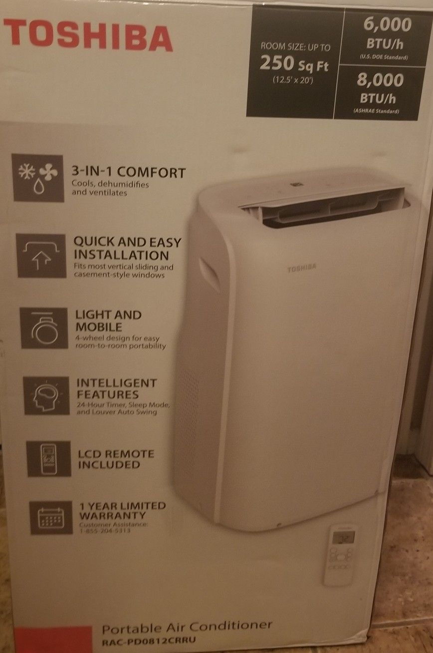 White Toshiba Air Conditioner