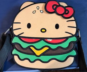 RARE Hello Kitty Hamburger Cross-Body Bag