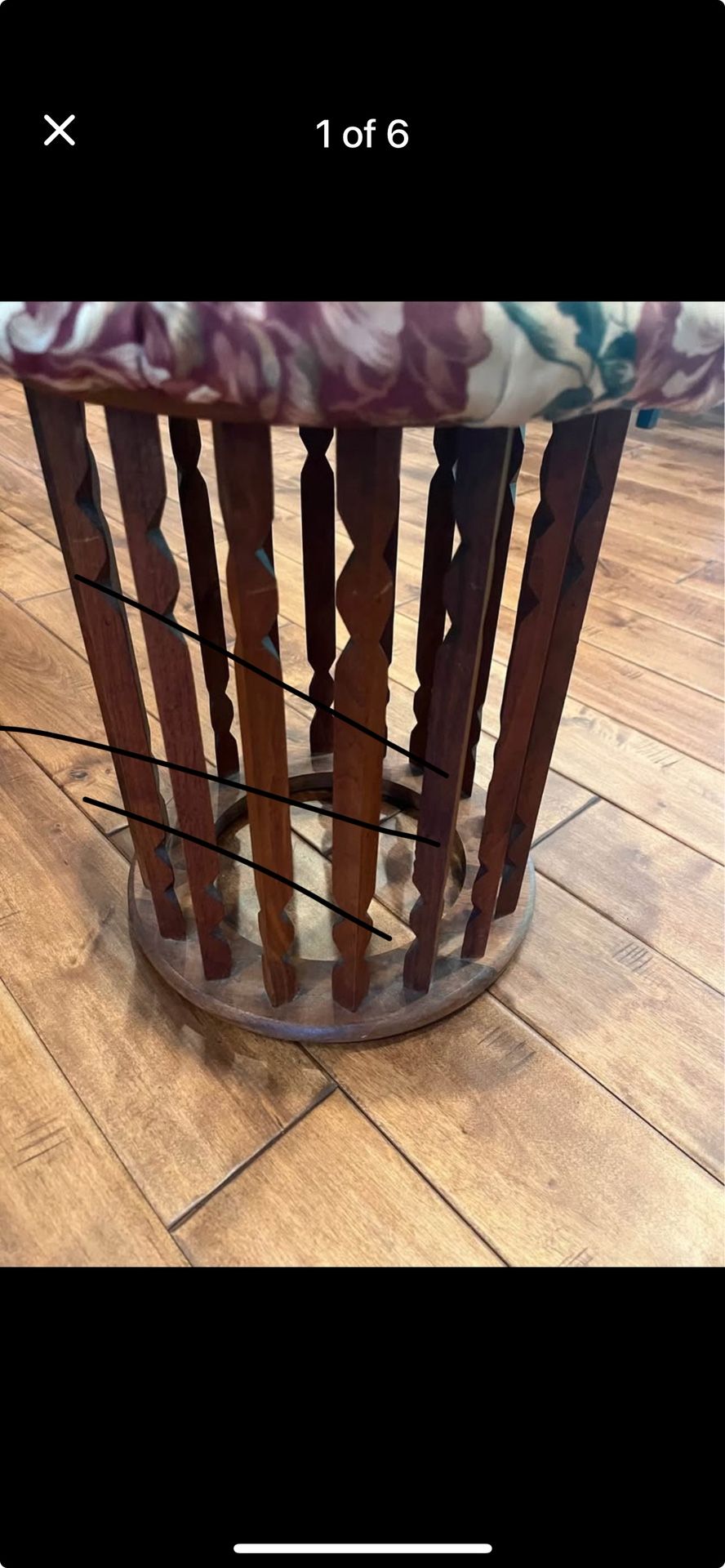 Awesome MCM Teak Stool