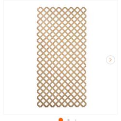 4 ft. x 8 ft. Pressure Treated Pine Wood Garden Lattice Panel