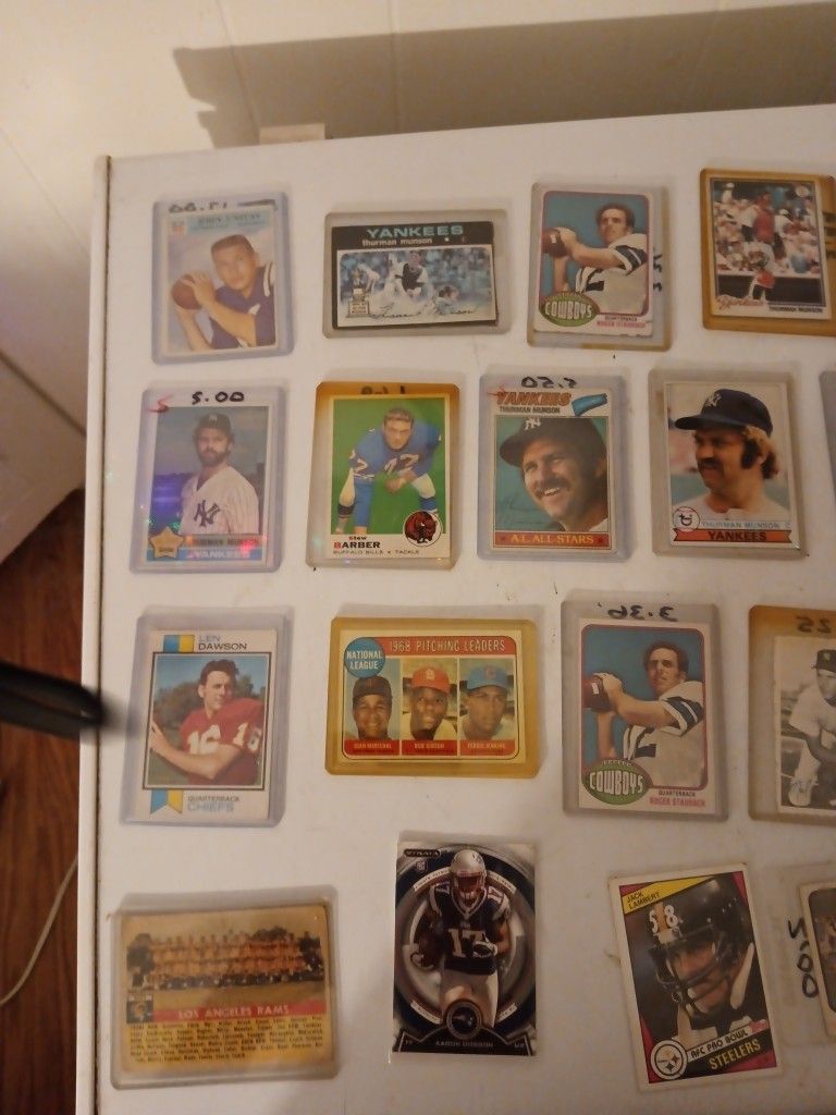 Lot Of Baseball Cards And Football Cards
