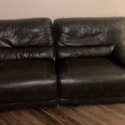 One Love seat, One leather couches