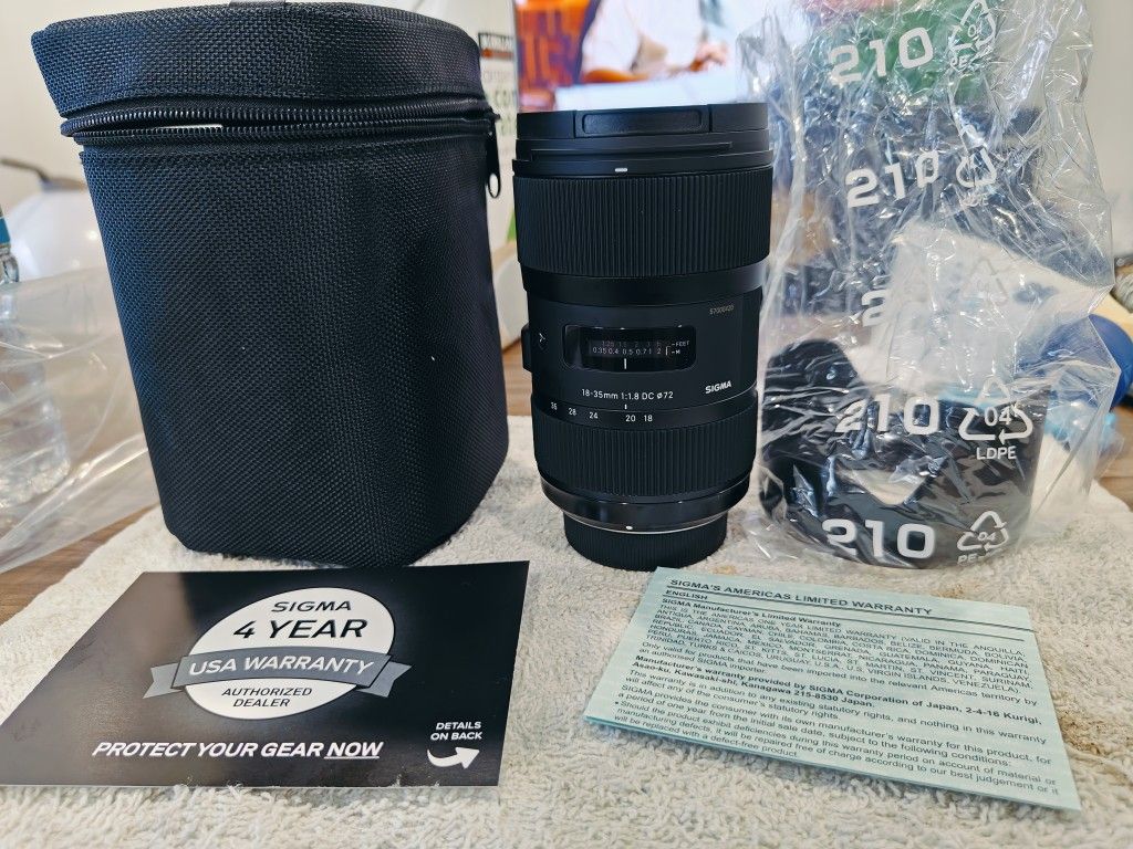 Sigma 18 35 mm F1.8 DC Art Lens For NIKON