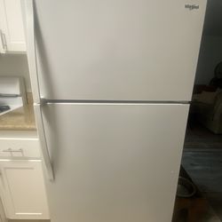 White Whirlpool Refrigerator