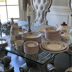 Beautiful Dinnerware Set About 12 Servings 