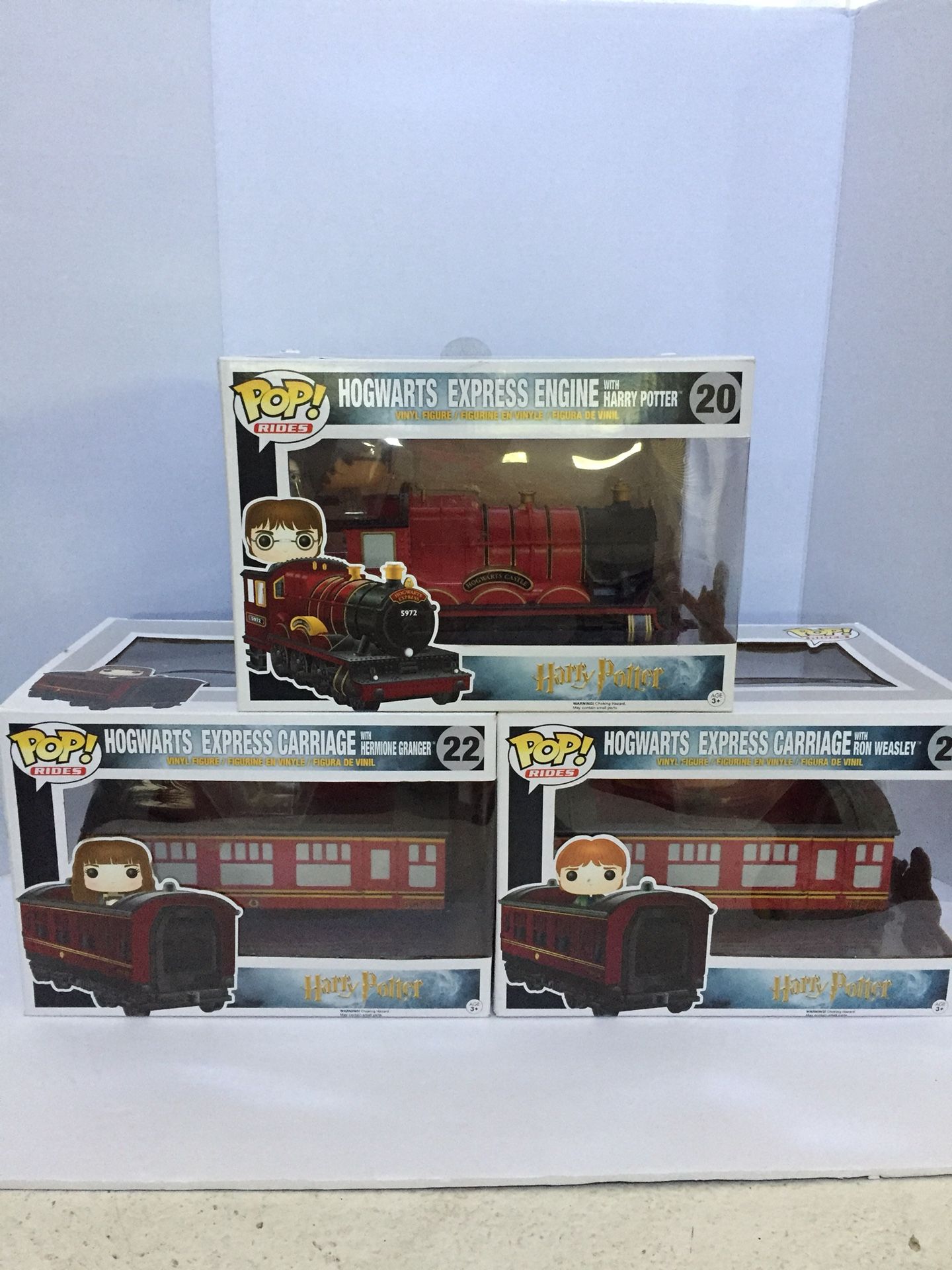 Entire Brand New Set of Funko Pop large Harry Potter Hogwarts Express Train Set (was $107w/tax. Selling $67 FIRM)