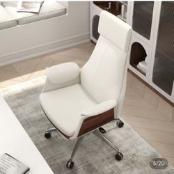 🟢 Reclining Leather Office Desk Chair