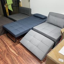 2024 Brand New Folding Sofa Bed, 4 in 1 Daybeds Ottoman Chair Lounge Couch for Guest Sleeper, Suitable for Modern Living Room, Bedroom, Twin Size(L74x