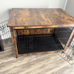 Side Table Dog Crate