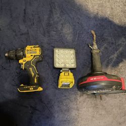 Dewalt 20v Brushless Drill Driver  Work Light  Husky  25 Ft Drill Drive Auger