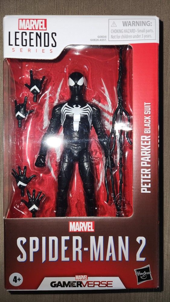 Marvel Legends Spiderman 2 Symbiote Suit Spiderman