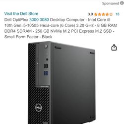 Dell Desktop  Computer OptiPlex 3080 (New )