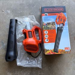 BLACK+DECKER 9 AMP 140 on MPH 450 CFM Corded Electric Handheld Axial Leaf Blower