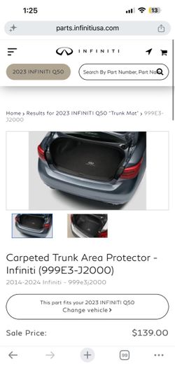 Infiniti Q50 trunk mat