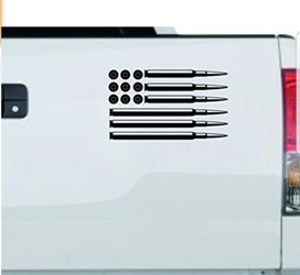 Bullet American Flag Decal