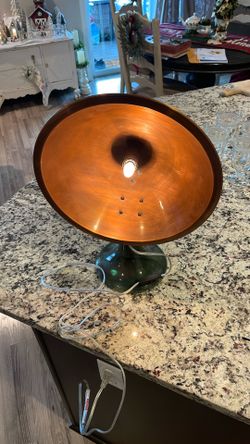 Vintage 1920’s Art Deco repurposed From An Old Electric Space Heater to a desk lamp 1920s