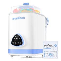 MOMFANN EasePure Pro Baby Bottle Washer, Upgraded 4-in-1 Bottle Washer and Sterilizer and Dryer, Deep Clean for Bottles, Pump Parts & Baby Essentials,