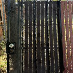 Black Metal Security Door