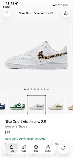 New Nike Court Vision Low Size 9W