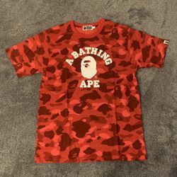 red bape t shirt