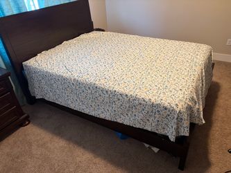Bed frame with headboard