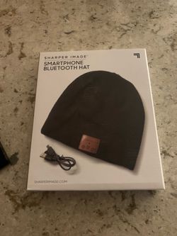 SmartPhone Blue Tooth Hat by Sharper Image (New Sealed Box)